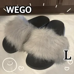WEGO ウィゴー ファーサンダル フェイクファー レディース グレー 24のサムネイル
