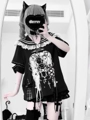 garter belt frill original print skirt - メルカリ