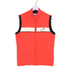FILA フィラ ジップアップ ニット ベスト レディース Mサイズ ウール混 NG10691のサムネイル