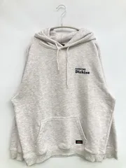 Dickies ディッキーズ パーカー XL グレー コットン 裏起毛 前面プリント バックプリント ブランドロゴ プルオーバー 長袖