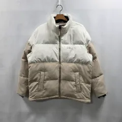 0787 フィラ ダウン ショートダウン アイボリー ベージュ ツートン 100(L)のサムネイル