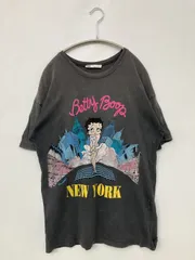 ZARA ザラ Tシャツ/カットソー M グレー 前面プリント バックプリント ミドル丈 半袖 クルーネック(丸首)