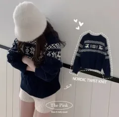 エイブリー 冬 ニット ネイビー