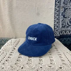 F 척 CHUCK ストリート ビックロゴ コーデュロイ ベースボールキャップ 帽子のサムネイル