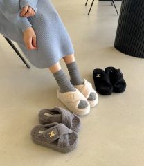 ほぼ新品未使用】SMFK ブラックファーサンダル 38 - メルカリ