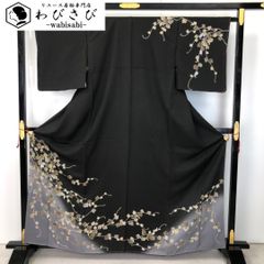 名古屋帯 瓢箪に花模様 金糸 黒色 O-6206 名古屋帯 瓢箪に花模様 金糸 黒色 O-6206 - メルカリ