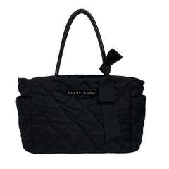 新品 未使用LANVIN en Bleu キルティング トートバッグ ネイビー 