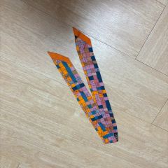 クリーニング済み】 エルメス ツイリー ボルデュック リボン柄 2本