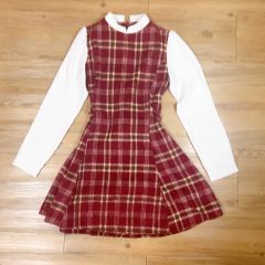 KOGUMAZA STUDIO チェック柄ワンピース こぐま座スタヂオ レトロ