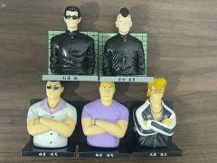 刃牙 一番くじ d賞 マスクフィギュア 4体セット 愚地独歩 烈海王 花山