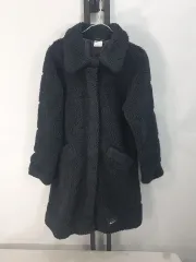 ナイキ フリース アイコン クラッシュ シープスキン ボア シェルパ コート ジャケット ロング丈 ブラック sのサムネイル