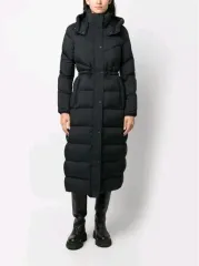 MOOSE KNUCKLES ムースナックルズ レディース ダウンジャケット ロング丈 ブラック M 新品のサムネイル