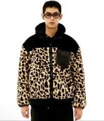 ZARA 完売モデル 赤レオパード フェイクファーブルゾン フリース 豹柄