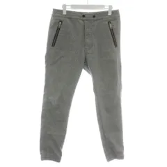 ディーゼル DIESEL ジョガーパンツ スウェット イージー 28 黒 ブラック 白 ホワイト /XZ ■GY99