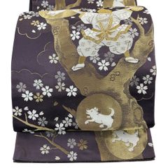 大人の兵児帯 紅 シャクヤク 金糸 - メルカリ