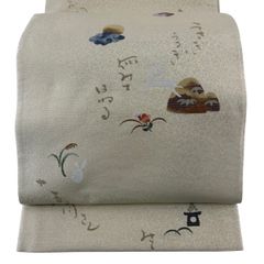 高級 洒落帯 袋帯 ♢ 正絹 文字列 こねこ 可愛い R396 - メルカリ
