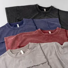 アシメメロー 天竺ケミカル加工シャツのサムネイル
