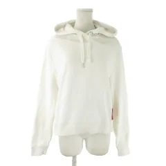 カルバンクラインジーンズ Calvin Klein Jeans プルパーカー M 白 ホワイト 無地 フード付き 長袖 裏毛 /AO28 ■GY99