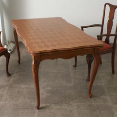 フレンチプロヴィンシャル ドローリーフ ダイニングテーブル 伸長式 フレンチプロヴィンシャル ドローリーフ ダイニングテーブル 伸長式