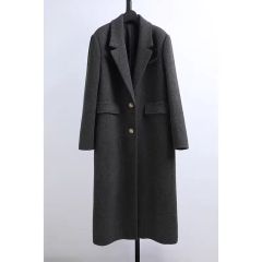 希少42✨美品 マックスマーラ マキシコート ダブルフェイス カシミヤ