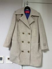 ほぼ未使用✨　schott ショット　ピーコート　ウール　ベージュ　40 ほぼ未使用✨ schott ショット ピーコート ベージュ 42 ウール - メルカリ
