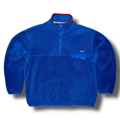90s patagonia パタゴニア Synchilla（シンチラ） スナップ-T ブルー/レッド ジャマイカ