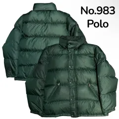 POLO RALPH LAUREN ポロラルフローレン 必須アイテム グリーン パファー ダウン アウター パーカ L XL