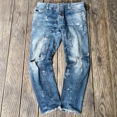 DSQUARED2 ダメージ加工 スリムフィットデニム - メルカリ