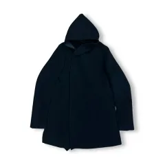 RICK OWENS リックオウエンス ウールカシミア フーデッドコートのサムネイル