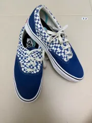 VANS バンズ チェック スニーカー ネイビー