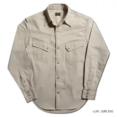 デラックスウエア DELUXEWARE 長袖シャツ 7501 NORTHERNER SHIRT GRY.IVOのサムネイル