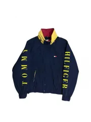90s Tommy Hilfiger トミーヒルフィガー Spellout ウィンドブレーカー