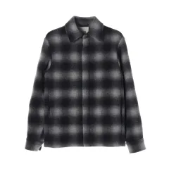 (新品) COS ウール100% CHECK パータン ジップアップ ジャケット 셔킷のサムネイル