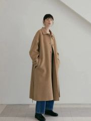 Acka knit muffler long coat 新品未使用 - メルカリ