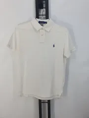 ポロ ラルフローレン 半袖 カラーTシャツ 白 新モデルタブ m