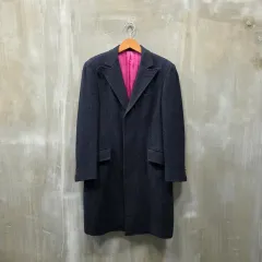 エトロ ヘリンボーン ウール Single ロングコート/メンズ(50)/JP1227/新品同様のサムネイル