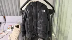 THE NORTH FACE ザノースフェイス M サミット プーさん ウール もり ダウン パーカ ブラック ダウン