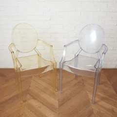 【！送料別！】 2脚セット カルテル LOUIS GHOST アームチェア スタッキング フィリップ スタルク Kartell ルイゴースト ダイニングチェア 椅子 99564 2脚セット カルテル LOUIS GHOST アームチェア スタッキング