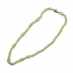 ノーブランド品 ネックレス パール 真珠 アクセサリー 3連 白 ホワイト ■GY35 /MQ