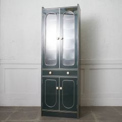 アーチ型 飾り棚 食器棚 昭和レトロ レトロポップ インテリア 当時物 緑 昭和レトロ レトロポップ 食器棚 飾り棚 グリーン アーチ型カップ