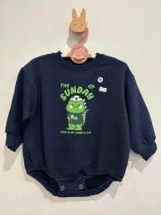 赤ちゃん恐竜ボディスーツ 75 80 春 秋 新品