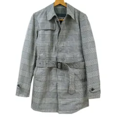 定価118,800円◆HERNO ヘルノ グレンチェック ベルテッドコート 撥水加工 IM0098U イタリア製 ステンカラー ベルト付き メンズのサムネイル