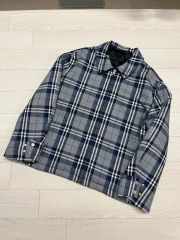 美品 バーバリー ジャケット ブルーグレー系 ウールアンゴラ混 L