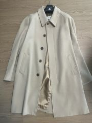 定価31万円 美品 メゾンマルジェラ ノーカラーコート 44 バッグ