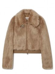 NKNIT vegan fur big jacket【short】 - メルカリ