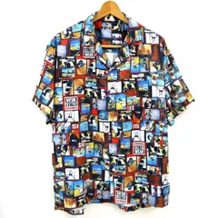 【クーポン配布中】◆VISION STREET WEAR 半袖 アロハシャツ オープンカラーシャツ フォトプリント総柄 ヴィジョンストリートウェア 夏物 メンズのサムネイル