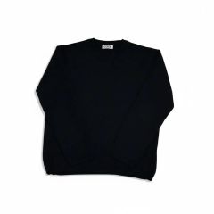 美品クリーニング済】CRUCIANIブラックウールクルーネックセーター46