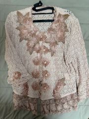 アトリエまりこ フロリッサン 日本製 刺繍 レース ジャケット - メルカリ
