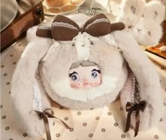 あ*こ様 コヤンイサムチョン 丸底巾着ファーバッグ ルミちゃん ピンク
