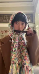 A.P.C. マルチカラー ウール モヘア マフラー / スカーフのサムネイル